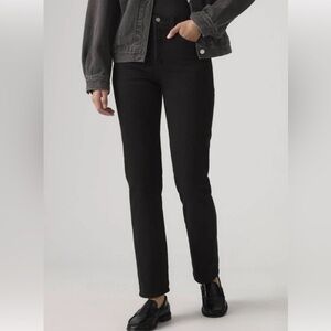 Levi's Wedgie Straight Premium Black Jeans Women’s Size 26 LVC Button Fly Big E